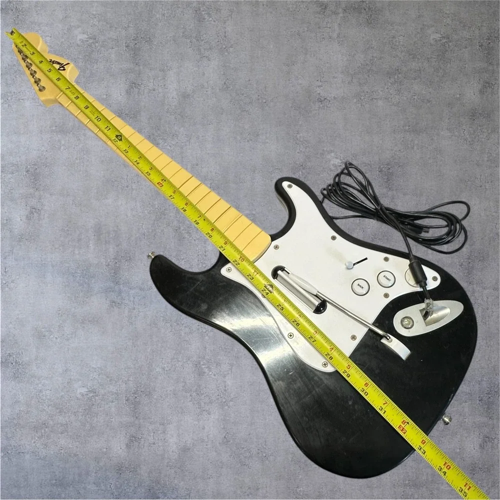 Fender Stratocaster Guitar Controller Xbox 360 Black Wired Harmonix-As Is